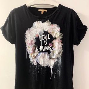 Zara “Love Is Punk” T-shirt Size Small